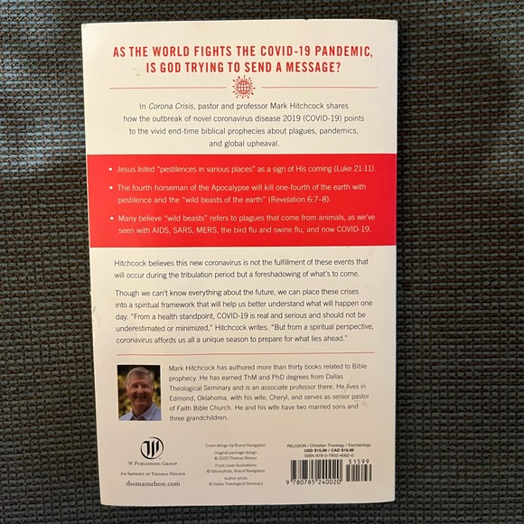 Corona Crises: Plagues, Pandemics and the Coming Apocolypse Book - Picture 2 of 3